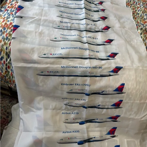 Delta Airlines Fleet Shower Curtsin - Picture 3 of 5